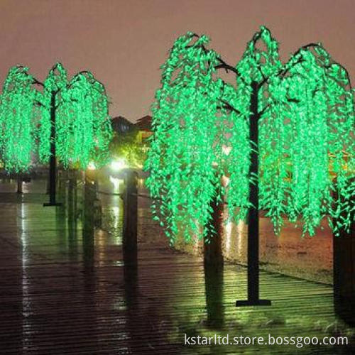 Green Willow LED Tree Light with 2 Meters High, 1008pcs LED, Waterproof for Outdoor Use